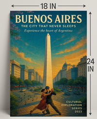 Buenos Aires The City That Never Sleeps Poster PosterGoat