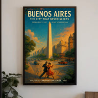 Buenos Aires The City That Never Sleeps Poster PosterGoat