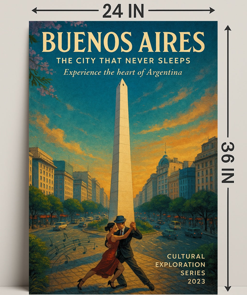 Buenos Aires The City That Never Sleeps Poster PosterGoat