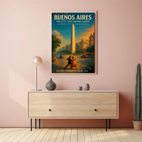 Buenos Aires The City That Never Sleeps Poster PosterGoat