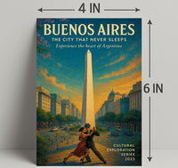 Buenos Aires The City That Never Sleeps Poster PosterGoat