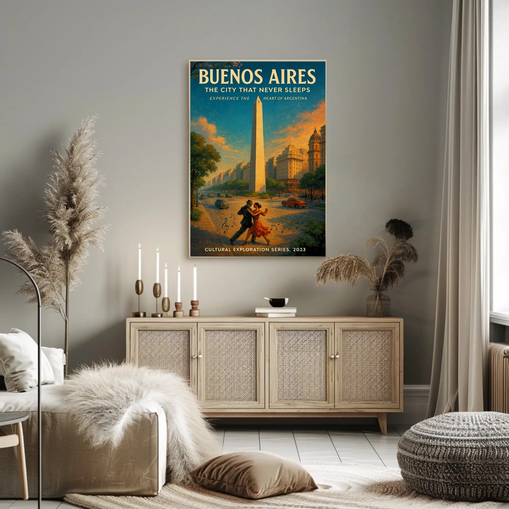 Buenos Aires The City That Never Sleeps Poster PosterGoat