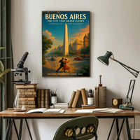 Buenos Aires The City That Never Sleeps Poster PosterGoat