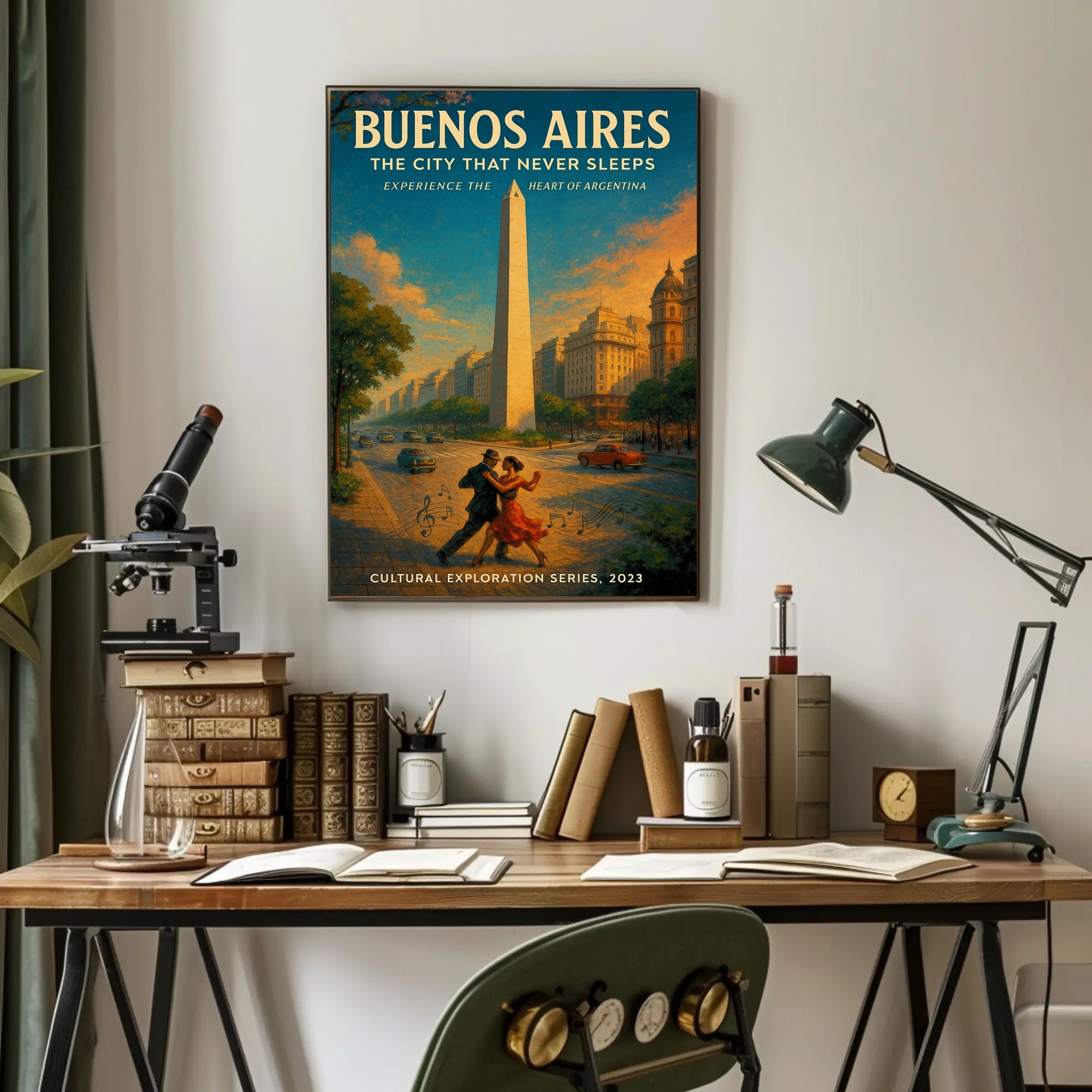 Buenos Aires The City That Never Sleeps Poster PosterGoat