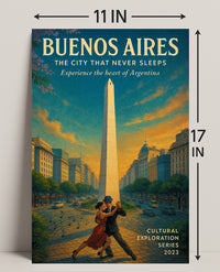 Buenos Aires The City That Never Sleeps Poster PosterGoat