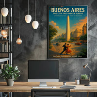 Buenos Aires The City That Never Sleeps Poster PosterGoat