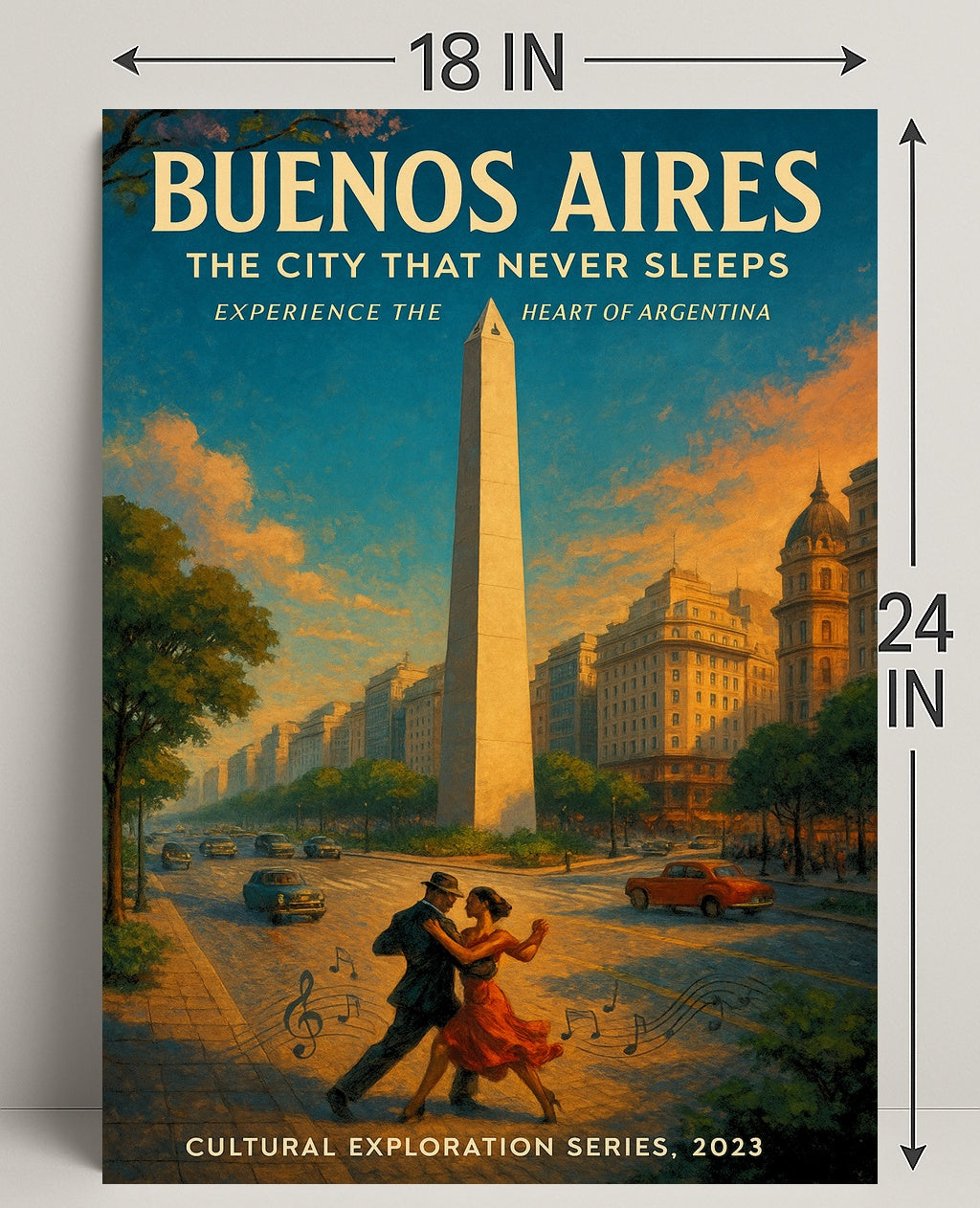 Buenos Aires The City That Never Sleeps Poster PosterGoat