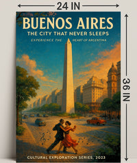 Buenos Aires The City That Never Sleeps Poster PosterGoat