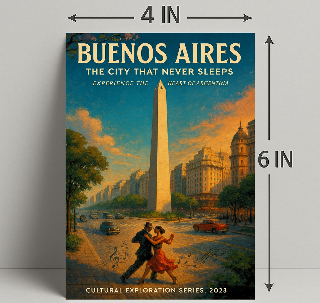Buenos Aires The City That Never Sleeps Poster PosterGoat