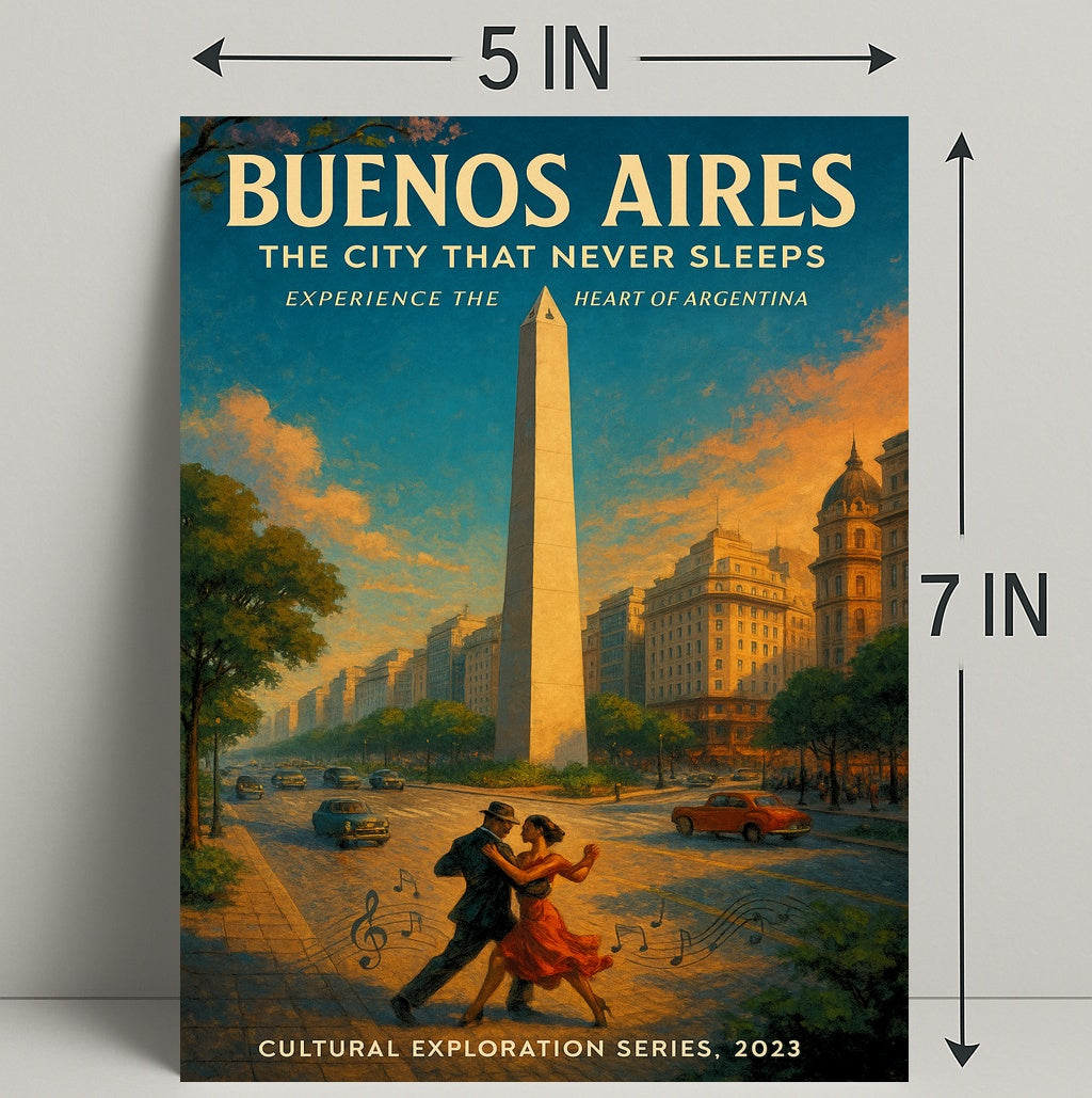 Buenos Aires The City That Never Sleeps Poster PosterGoat
