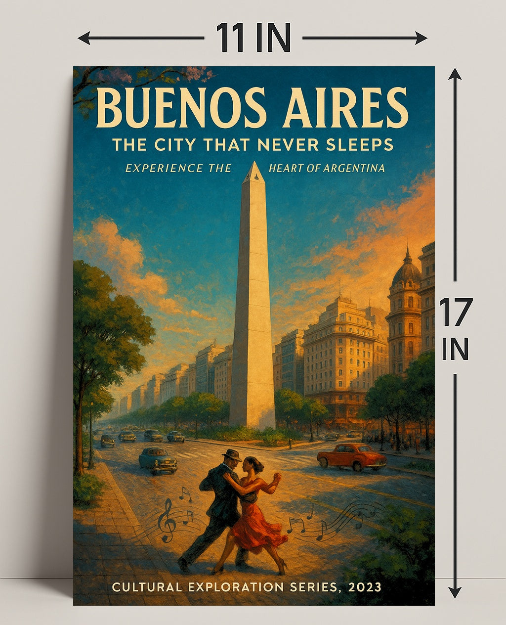 Buenos Aires The City That Never Sleeps Poster PosterGoat