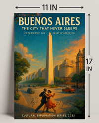 Buenos Aires The City That Never Sleeps Poster PosterGoat