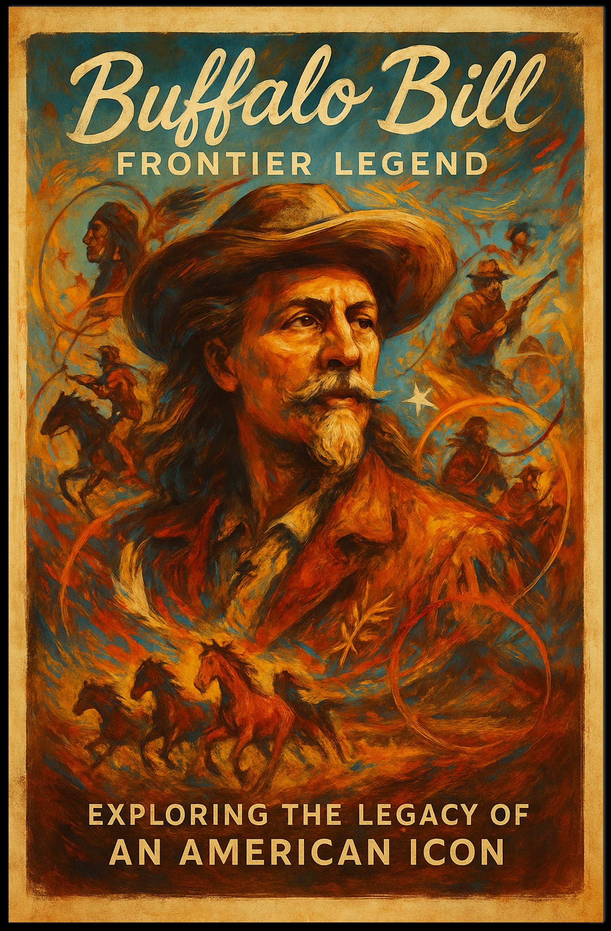 Buffalo Bill Frontier Legend Poster PosterGoat