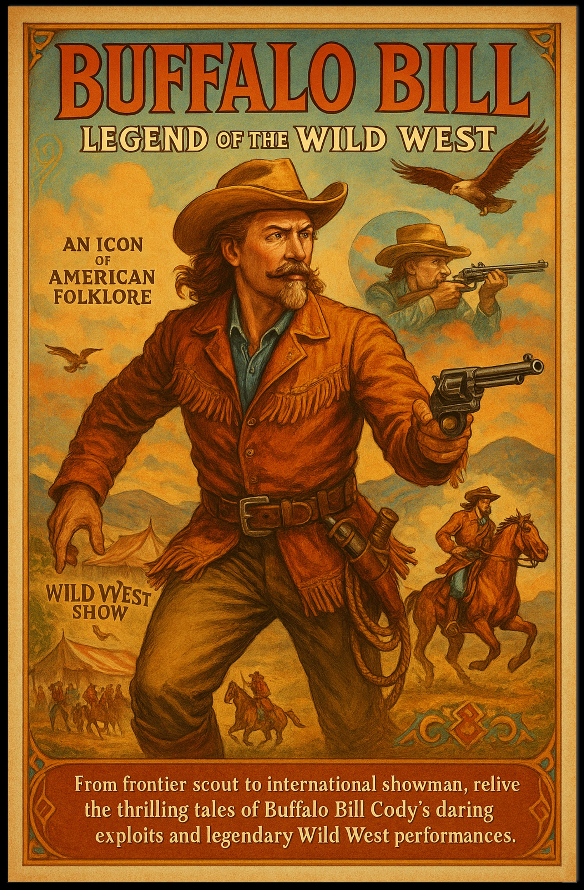 Buffalo Bill Legend Of The Wild West Poster PosterGoat
