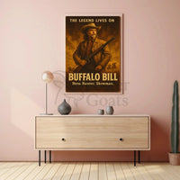 Buffalo Bill Wild West Historical Poster Art Print PosterGoat