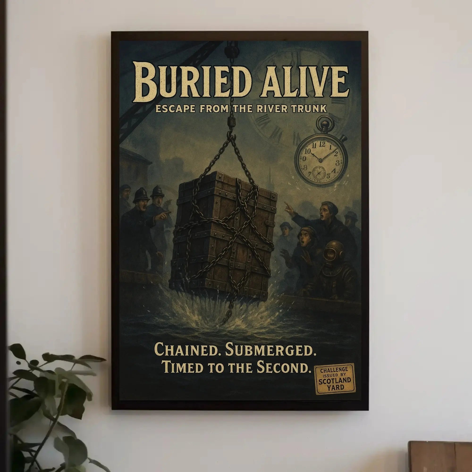 Buried Alive Escape Artistry Historical Poster PosterGoat
