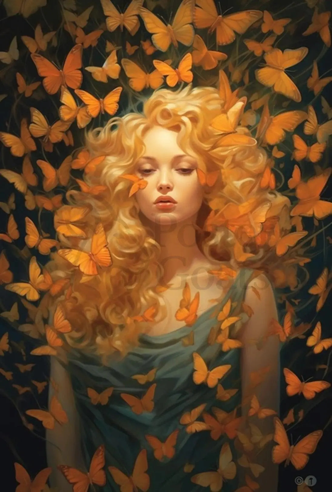 Butterfly Dreamscape Fantasy Art Poster PosterGoat