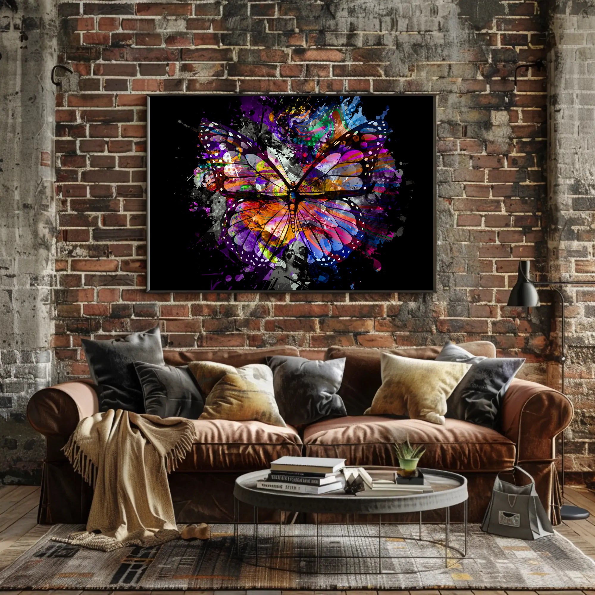 Butterfly Harmony Transformation Abstract Poster PosterGoat