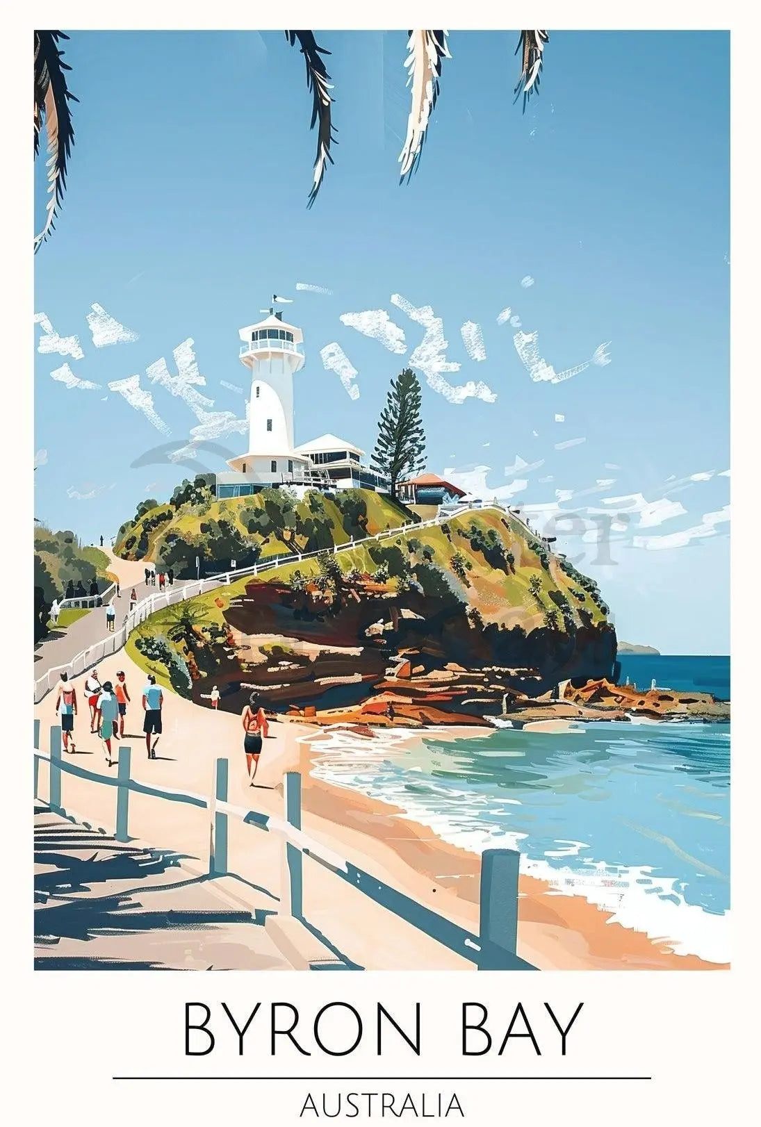 Byron Bay Travel Poster PosterGoat