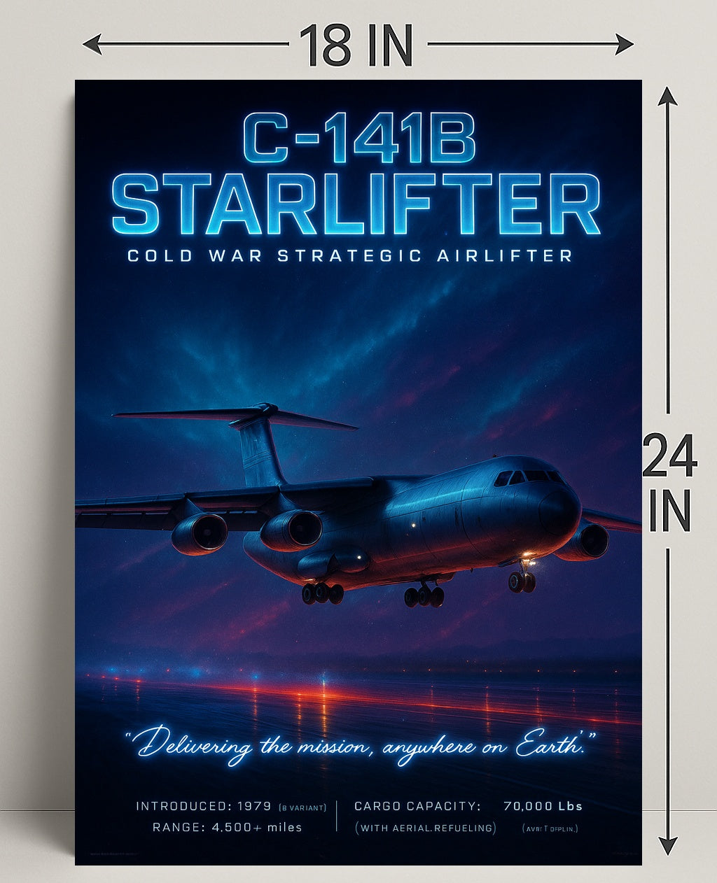 C-141B Starlifter Poster PosterGoat