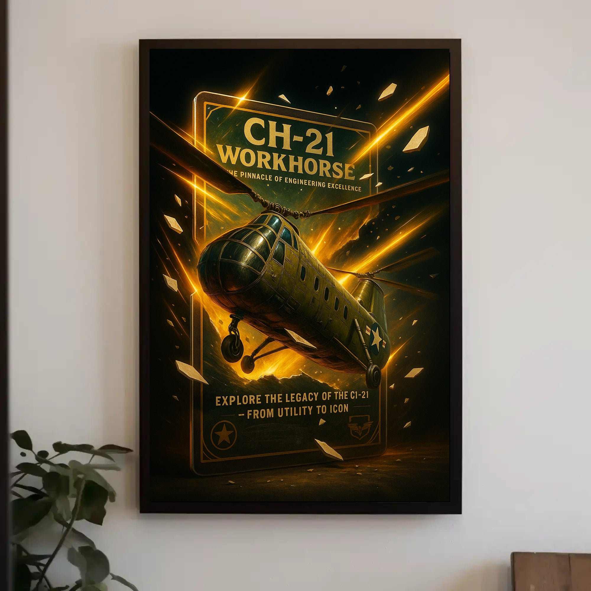 CH-21 Workhorse From Utility to Icon Poster PosterGoat