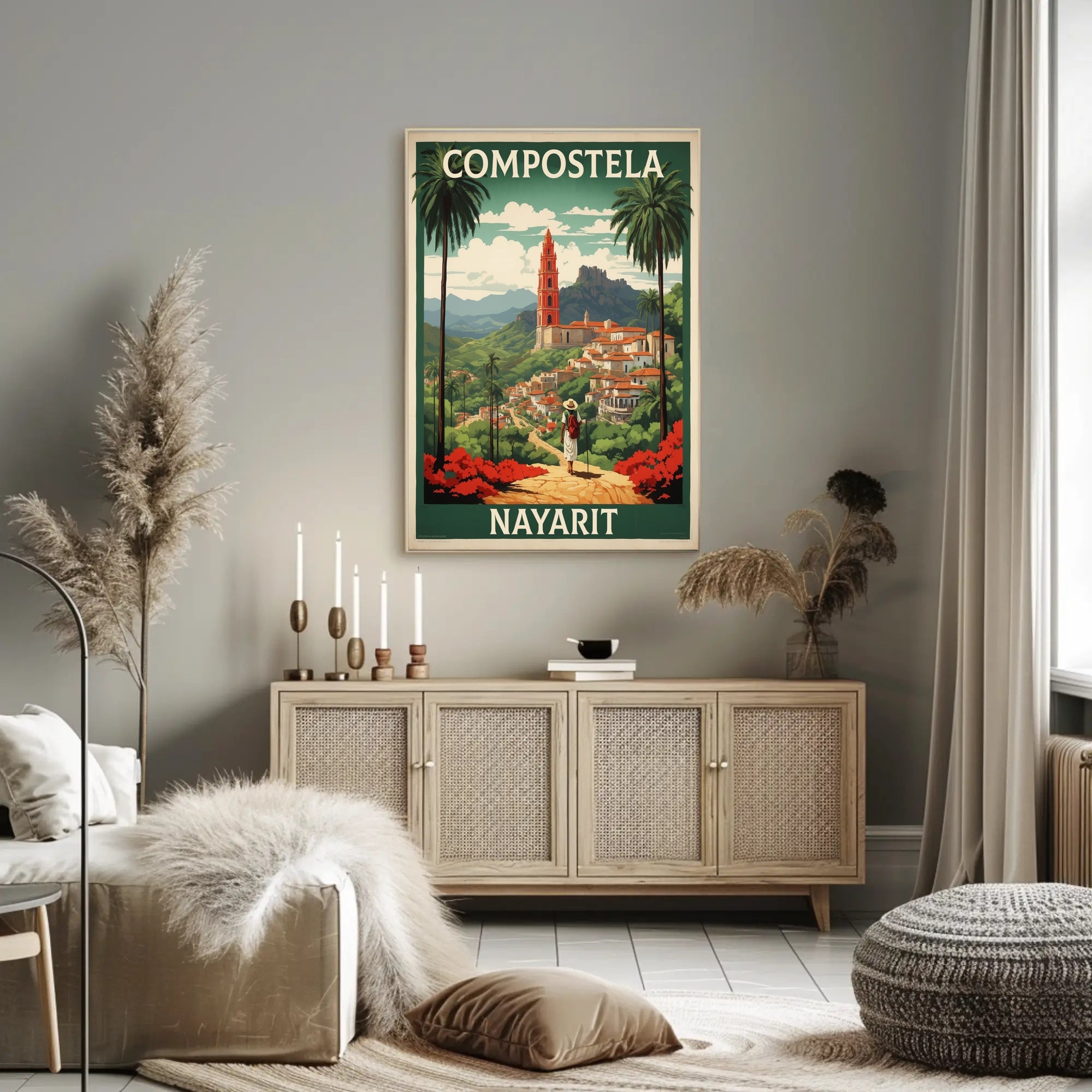 COMPOSTELA NAYARIT Scenic Village Travel Poster PosterGoat