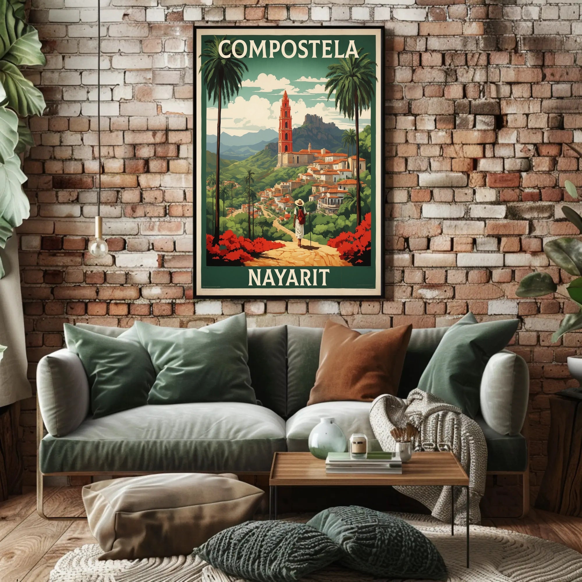 COMPOSTELA NAYARIT Scenic Village Travel Poster PosterGoat