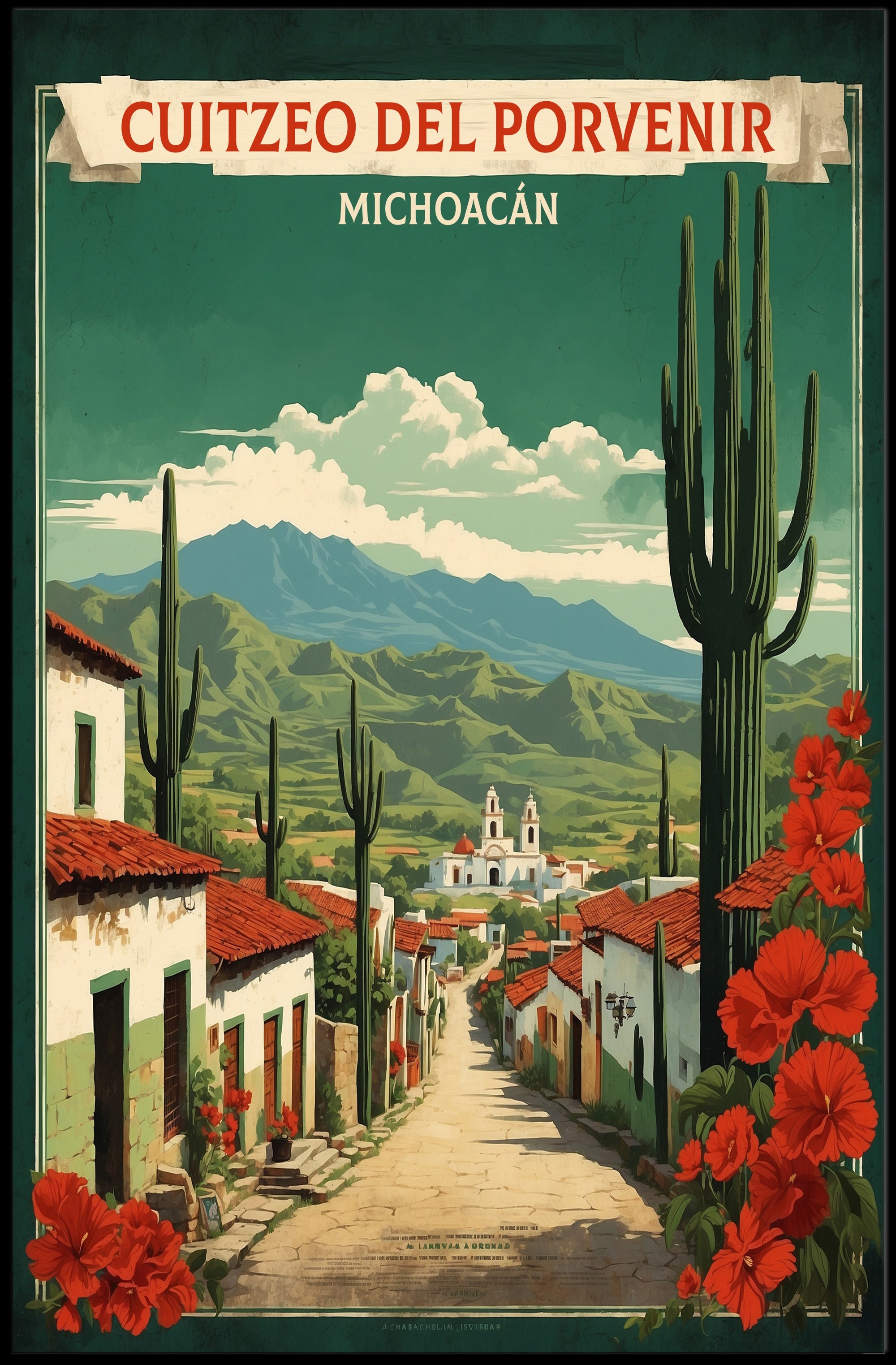 CUITZEO DEL PORVENIR Travel Poster PosterGoat