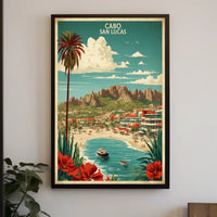 Cabo San Lucas Vintage Travel Poster PosterGoat