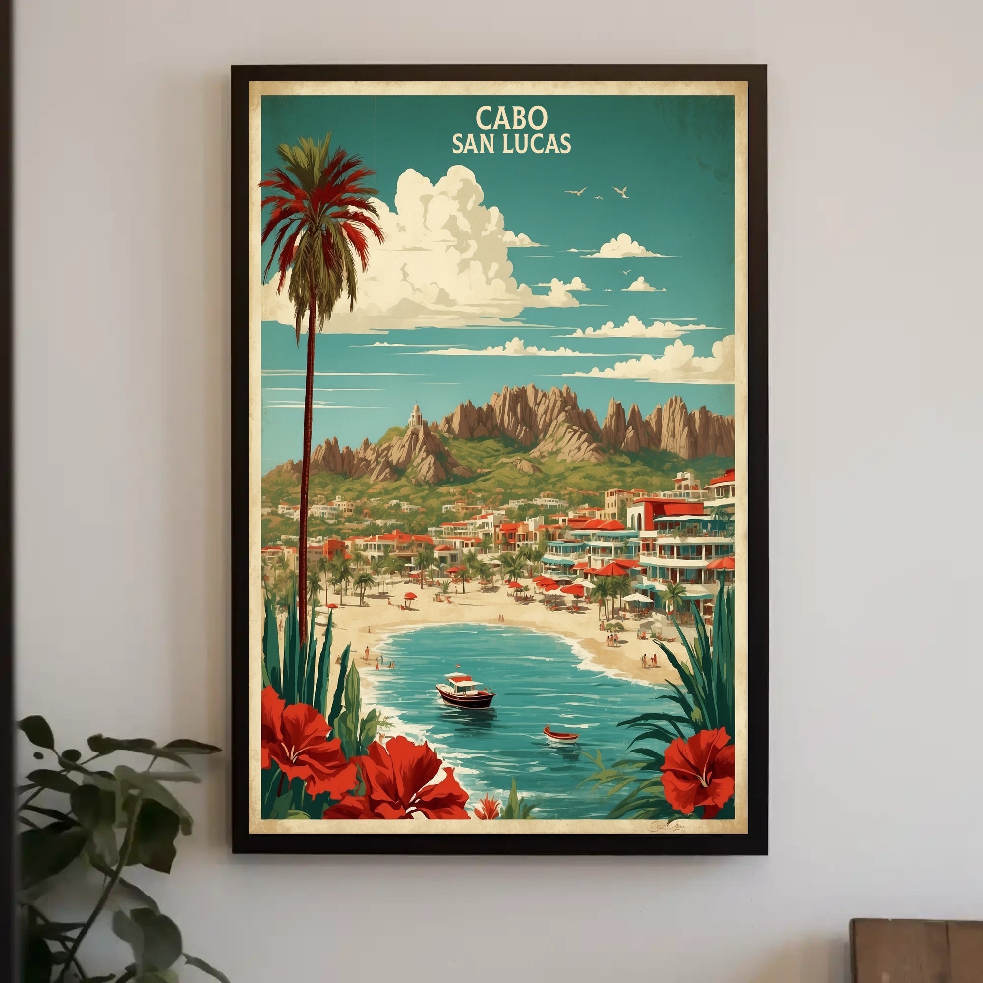 Cabo San Lucas Vintage Travel Poster PosterGoat