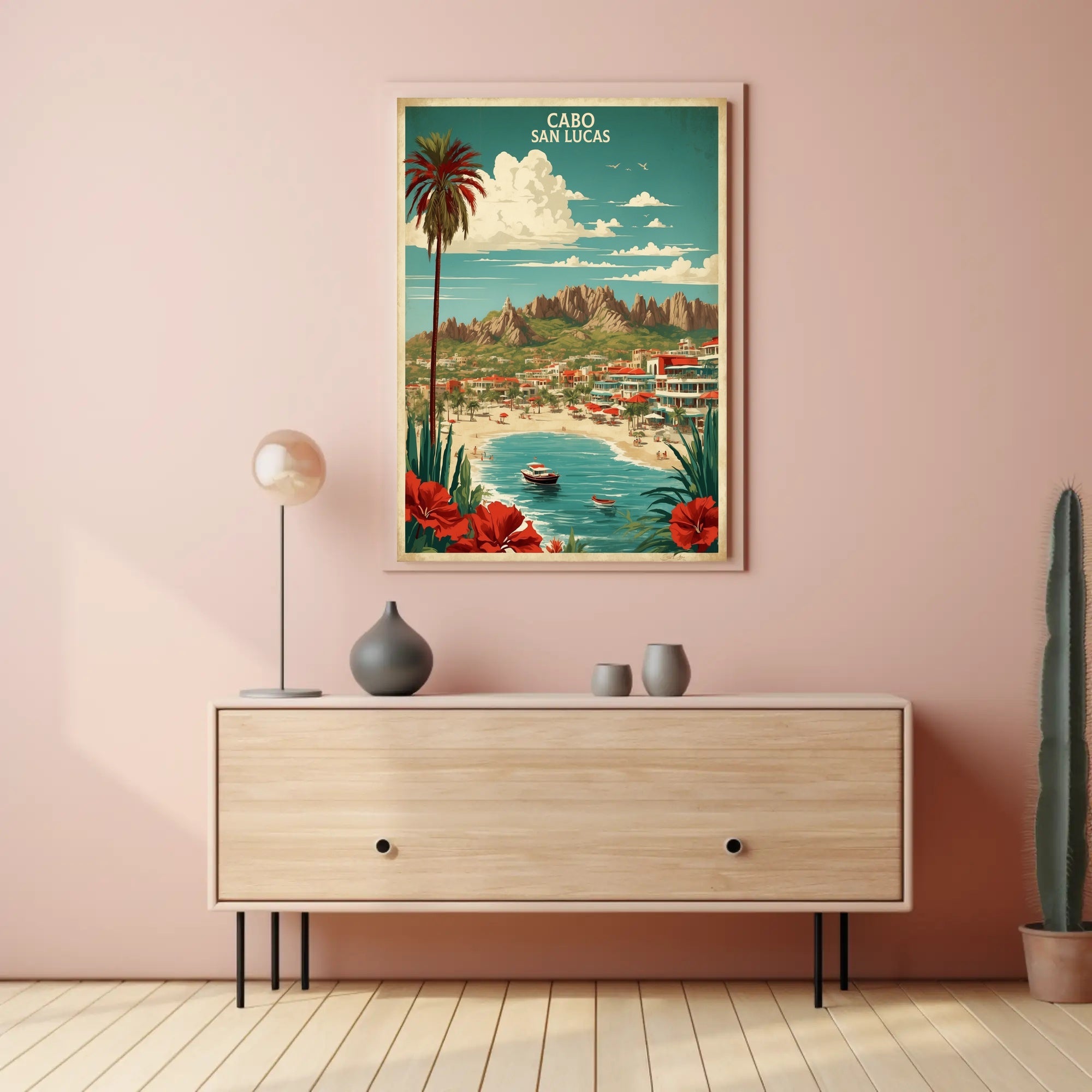 Cabo San Lucas Vintage Travel Poster PosterGoat