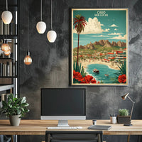 Cabo San Lucas Vintage Travel Poster PosterGoat