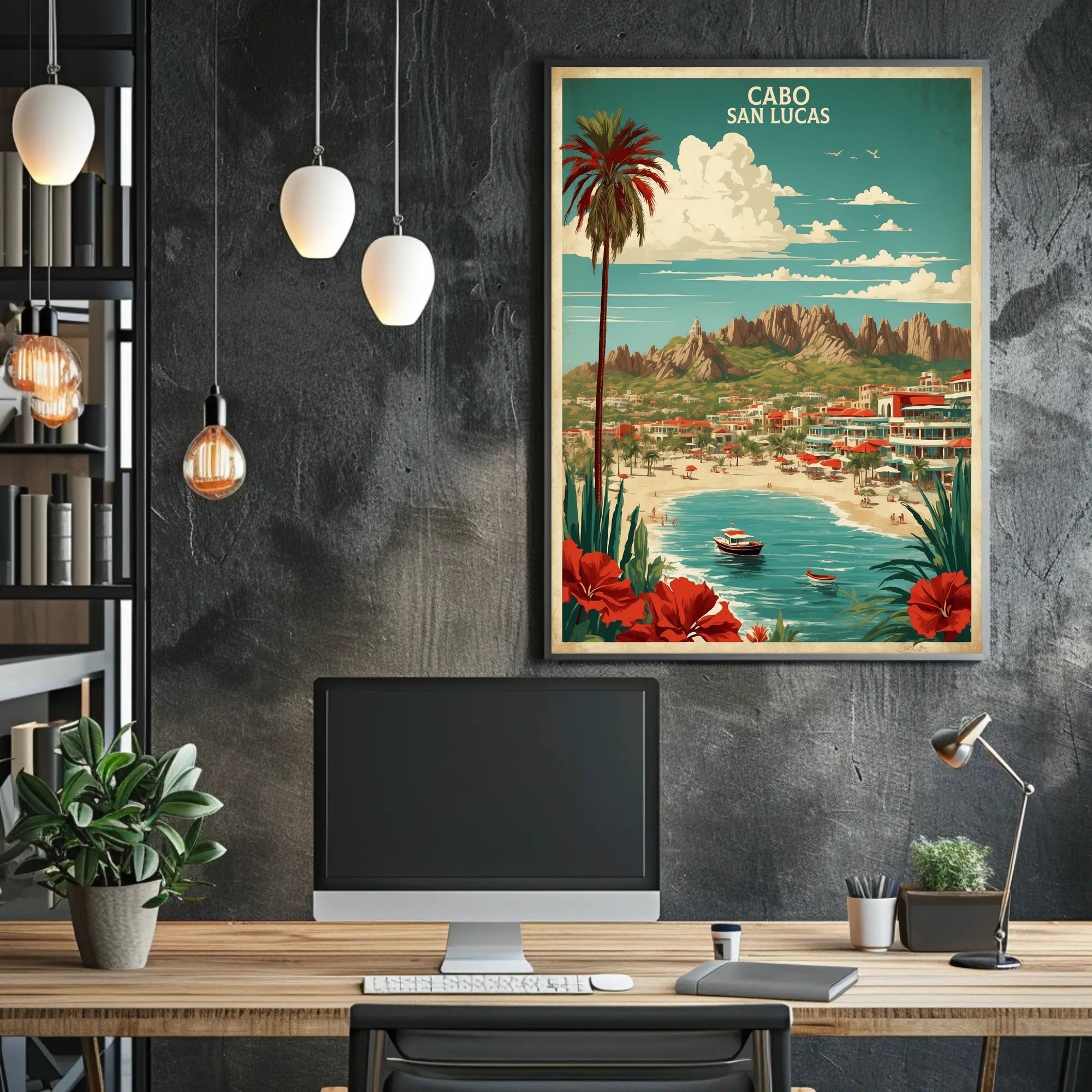 Cabo San Lucas Vintage Travel Poster PosterGoat
