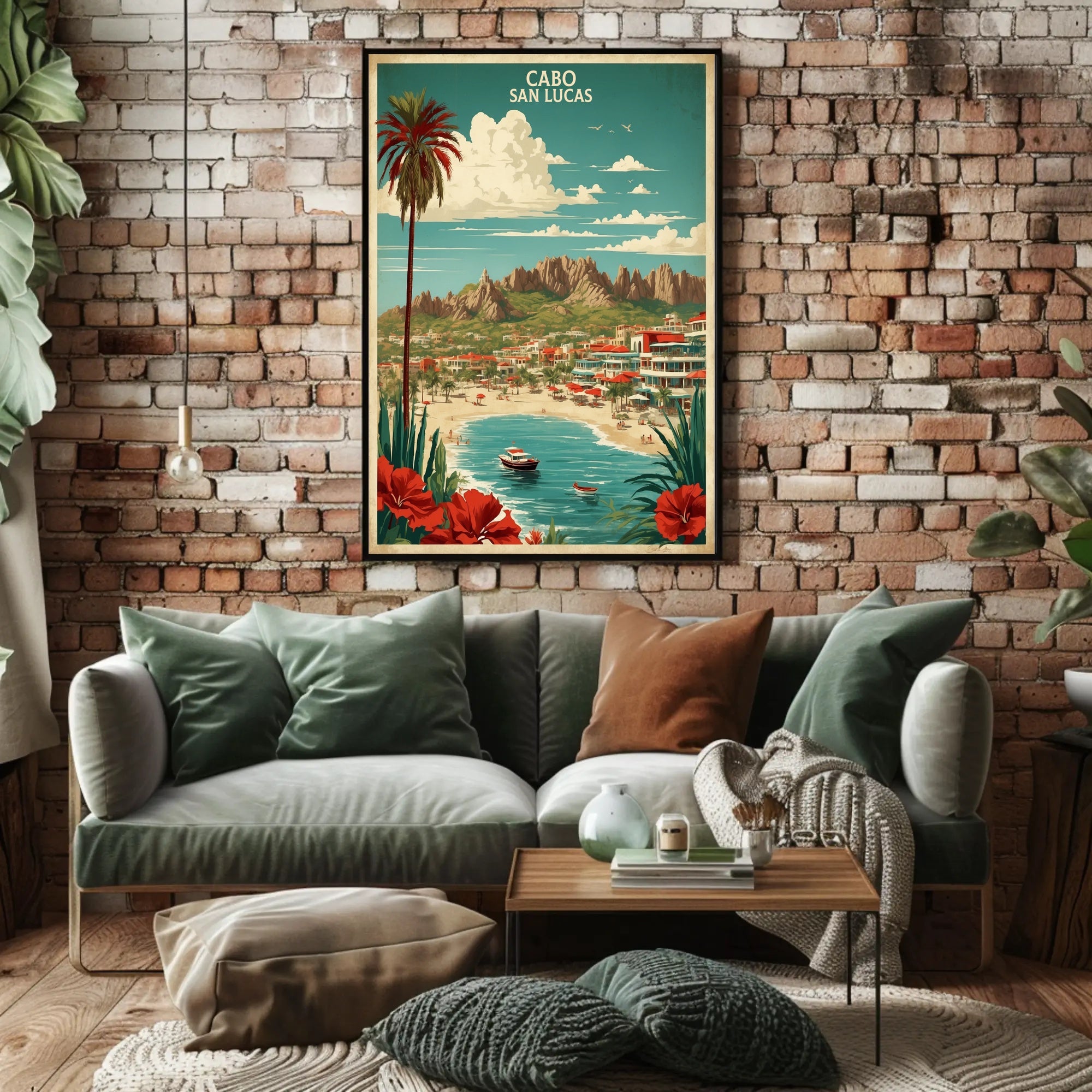 Cabo San Lucas Vintage Travel Poster PosterGoat