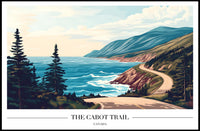 Cabot Trail Coastal Adventure Travel Poster PosterGoat