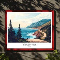 Cabot Trail Coastal Adventure Travel Poster PosterGoat