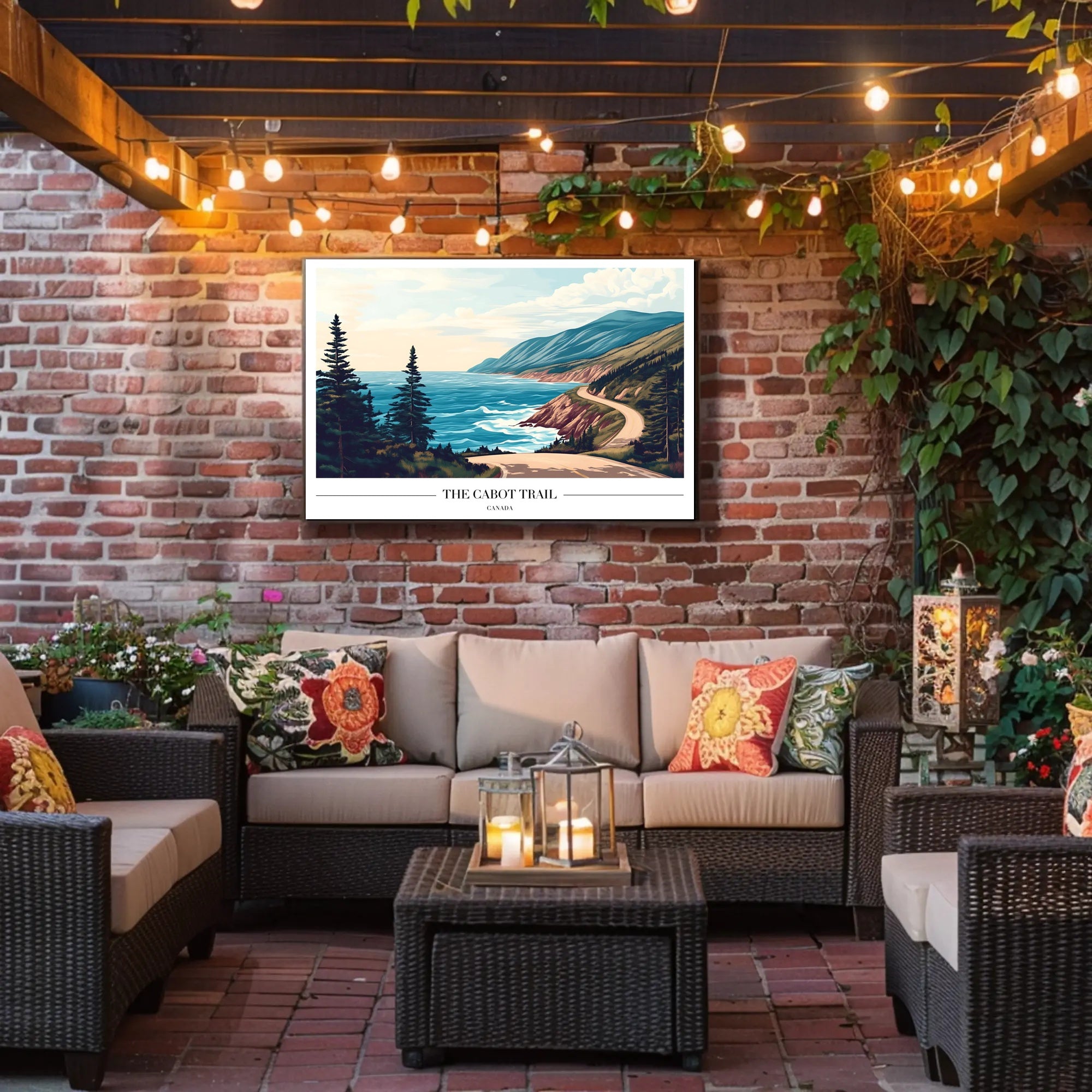 Cabot Trail Coastal Adventure Travel Poster PosterGoat