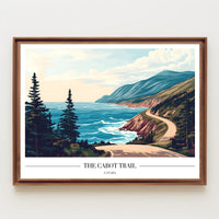 Cabot Trail Coastal Adventure Travel Poster PosterGoat