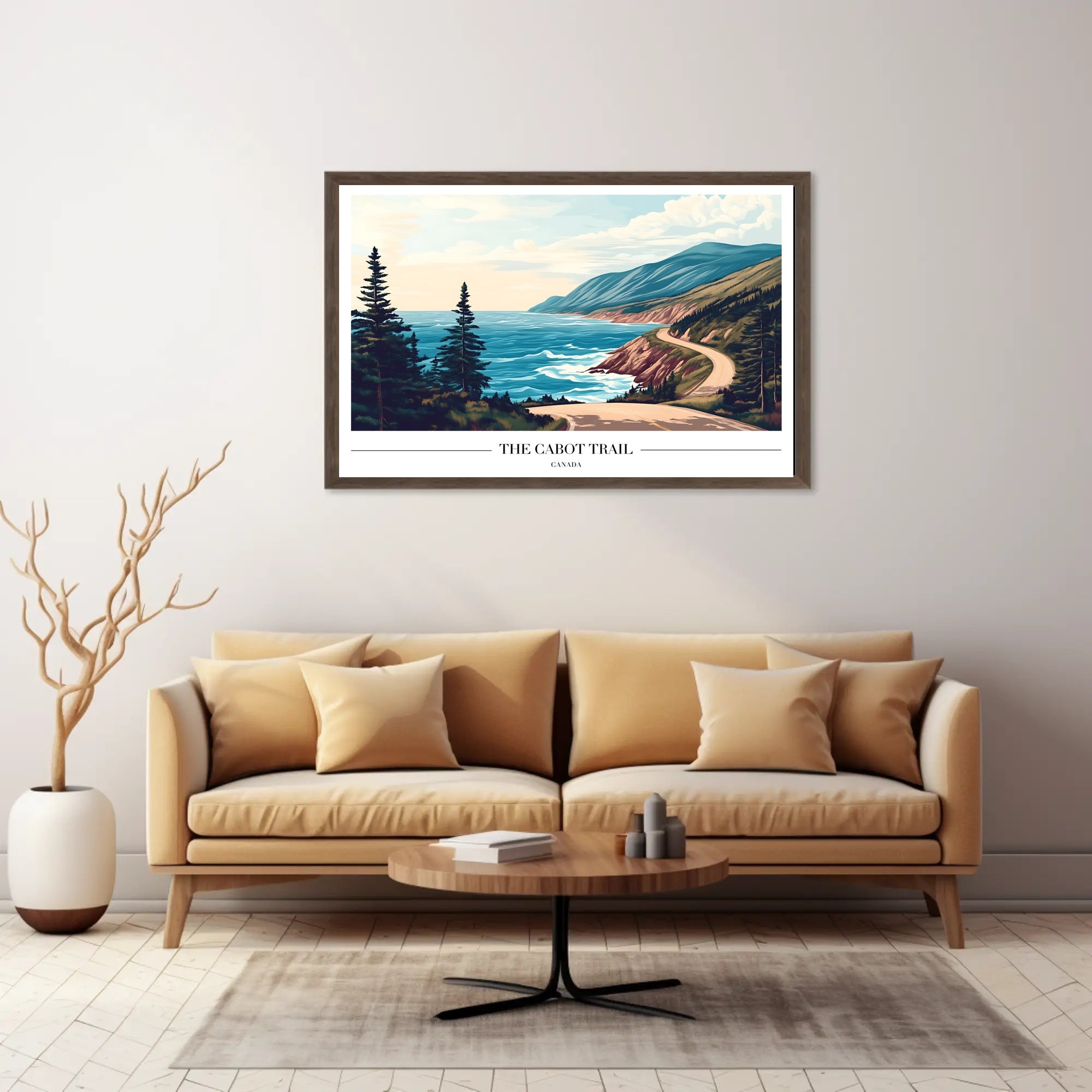 Cabot Trail Coastal Adventure Travel Poster PosterGoat