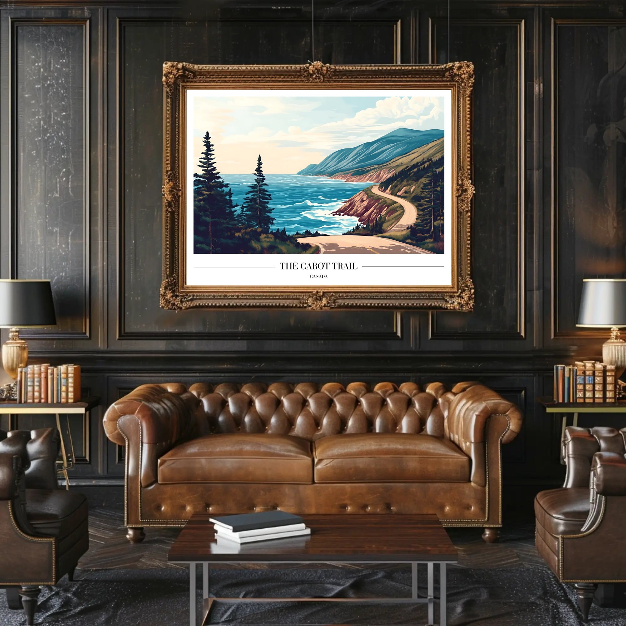 Cabot Trail Coastal Adventure Travel Poster PosterGoat