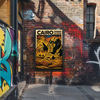 Cairo Pop Art Poster Featuring The Great Sphinx PosterGoat