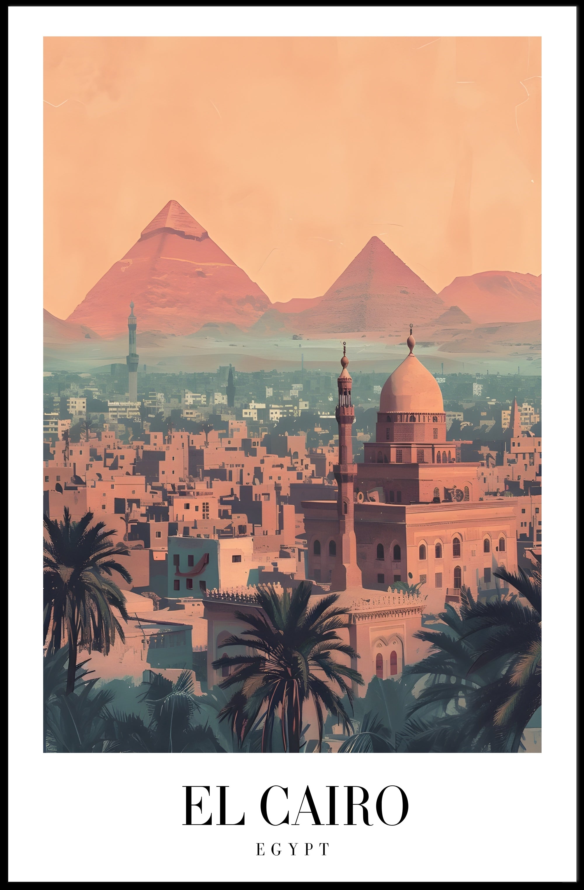 Cairo's Enchanting Blend: Vintage Travel Poster PosterGoat
