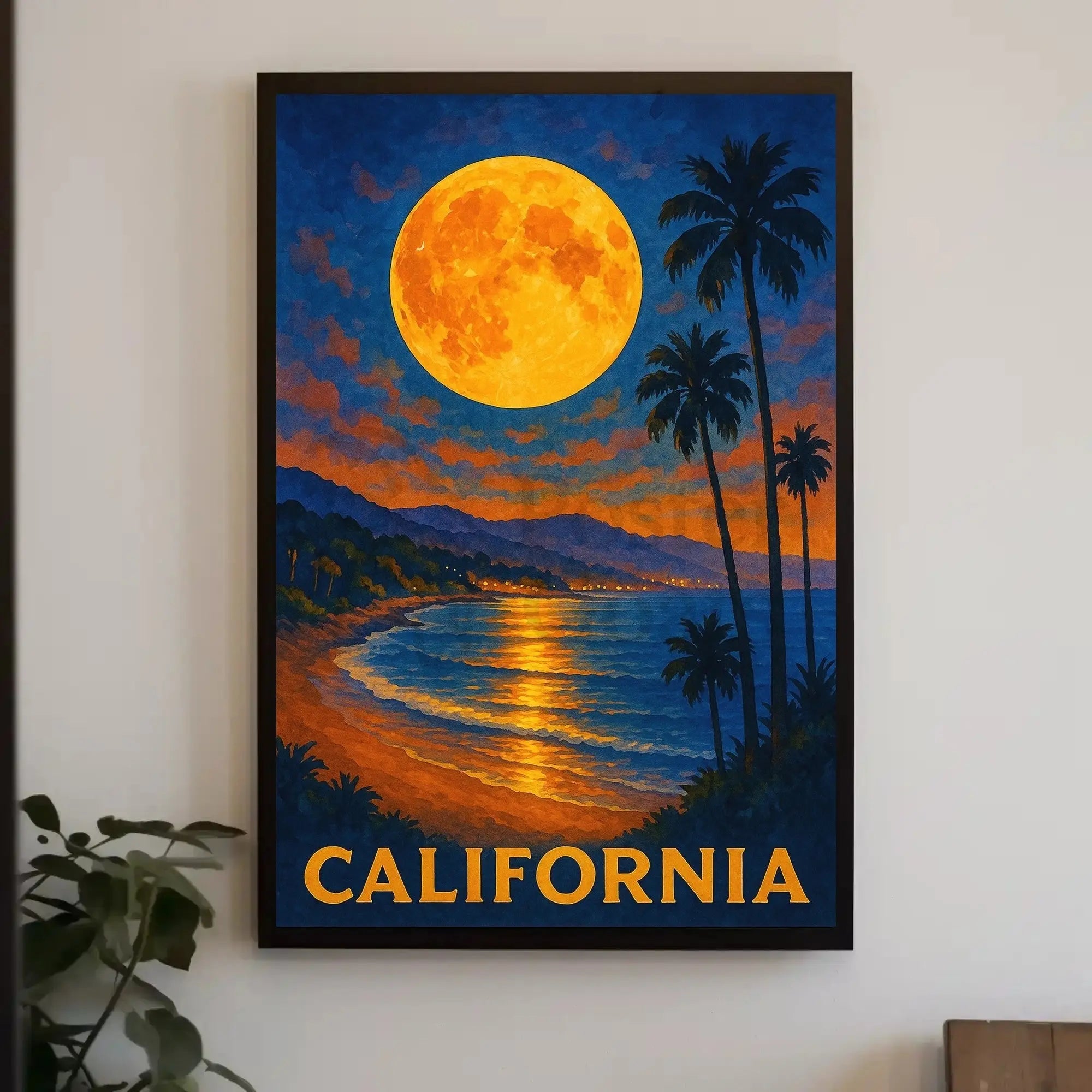 California Coastal Beauty: Vintage Travel Poster PosterGoat