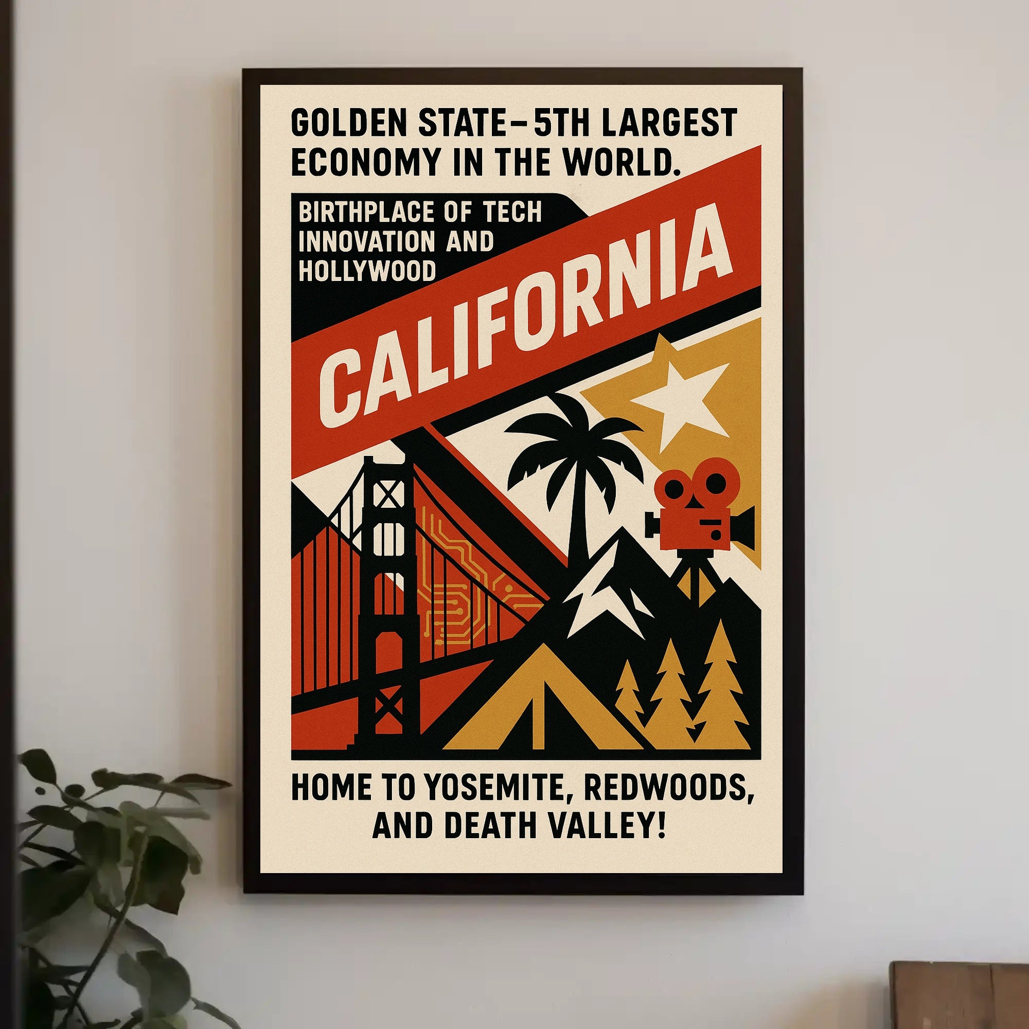 California Vintage Poster Wall Art Decor PosterGoat
