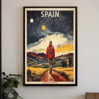 Camino de Santiago Travel Adventure Poster PosterGoat