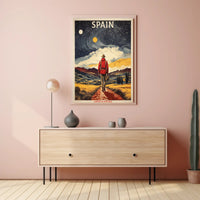 Camino de Santiago Travel Adventure Poster PosterGoat