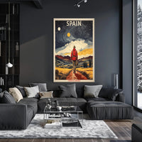 Camino de Santiago Travel Adventure Poster PosterGoat