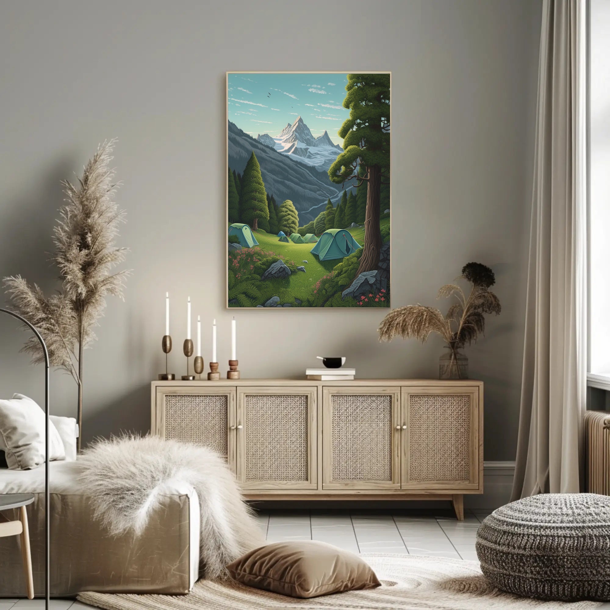 Camping in Alpine Wilderness National Park Poster PosterGoat