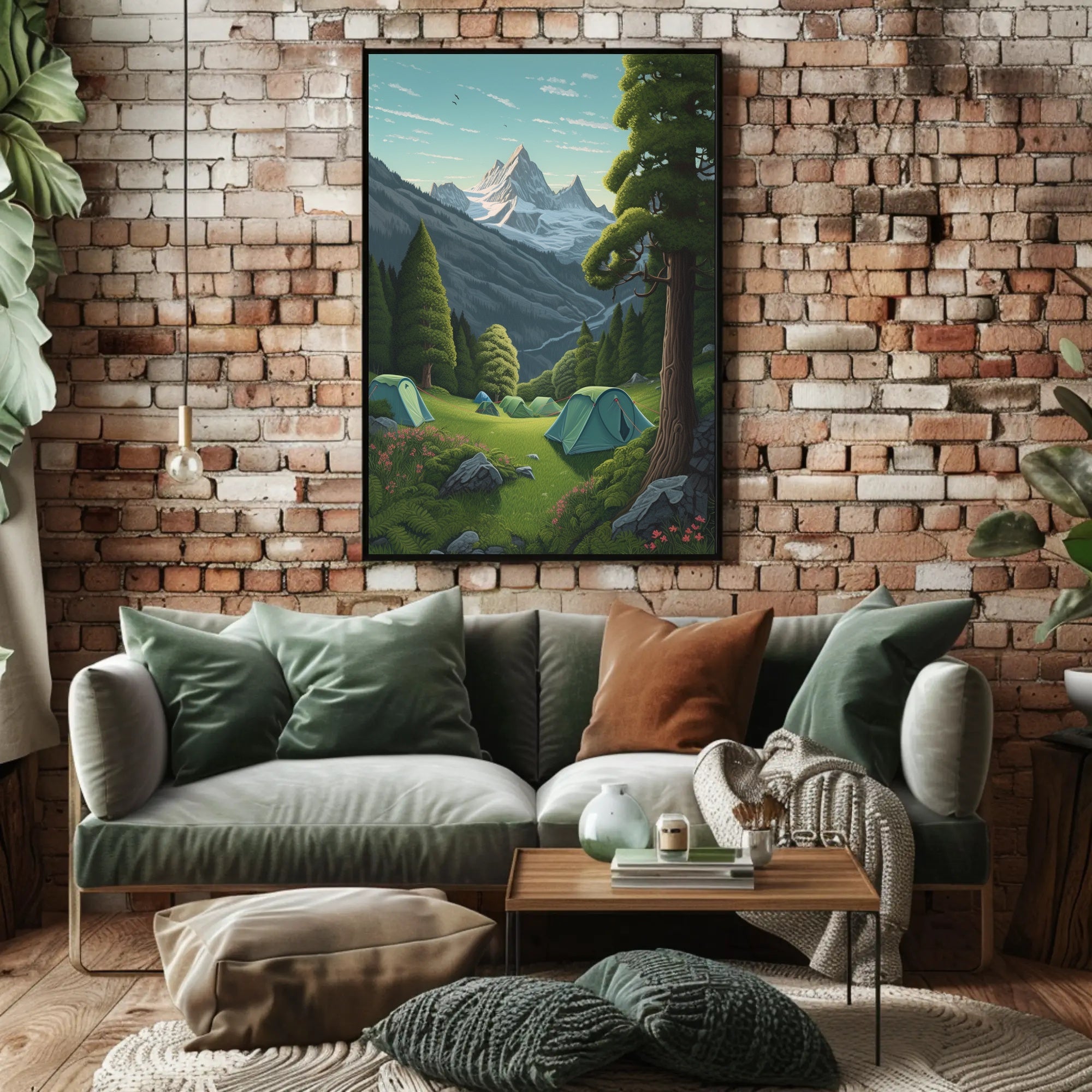 Camping in Alpine Wilderness National Park Poster PosterGoat