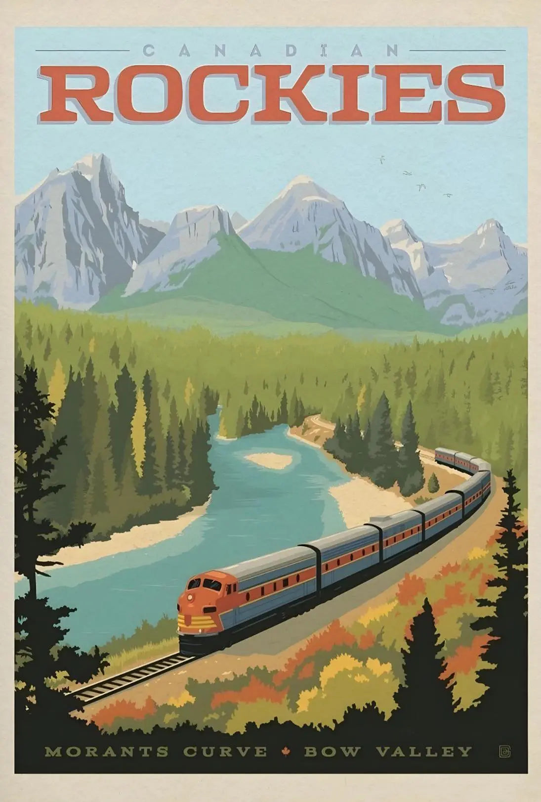 Canadian Rockies Adventure Awaits Vintage Travel Poster PosterGoat